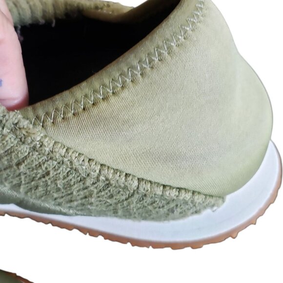 Teva Re  Ember Moc Slippers Quilted Design Knit Collar Womens Olive Size 8 - Picture 11 of 16